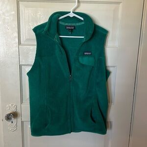 Patagonia Green Fleece Vest Womens XL